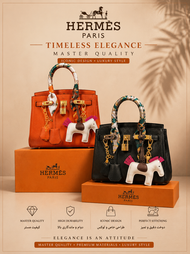 کیف مستر خارجی مدل birkin فلوتر